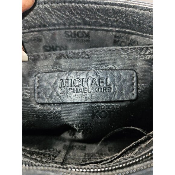 Michael Michael Kors Leather Double Gold Chain Shoulder Flap Bag - Picture 11 of 15